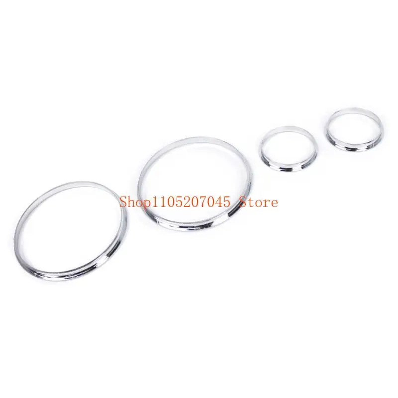 37cd كروم فضي اللون عداد السرعة مقاييس حلقات الاتصال الحافة الحافة لإطار حلقات عداد السرعة E39 E38 E53