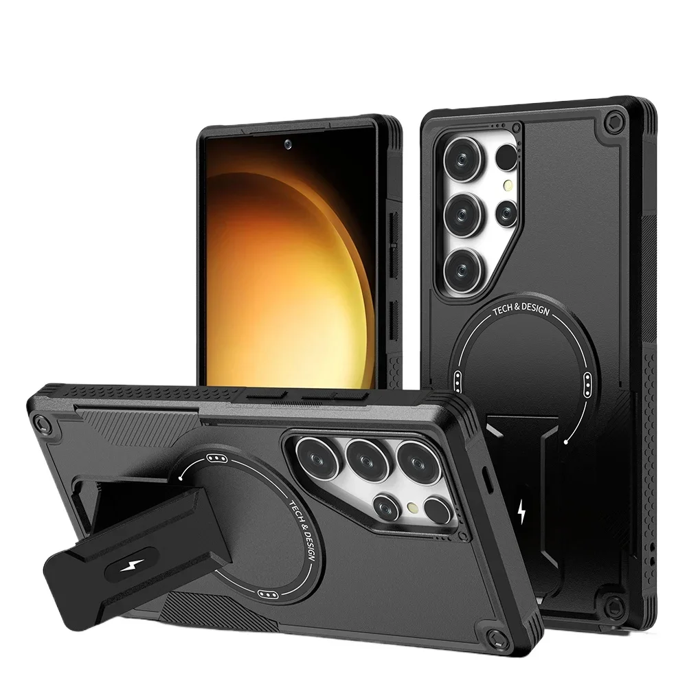 Нескользящий чехол-подставка для Samsung Galaxy S25 Ultra Edge S24 Plus A56 5G A36 A16 A26 A55 A54 A15 A35 A14