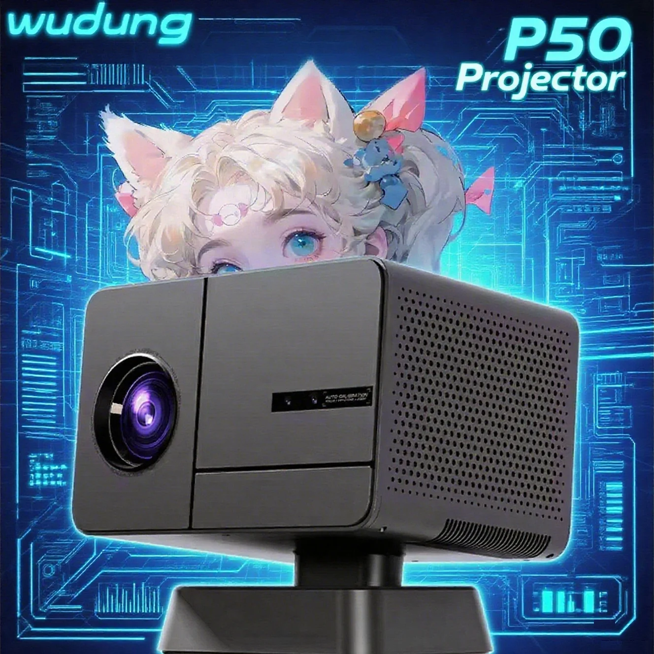 

Оригинальный умный проектор P50 Android11 4K WIFI BT с электрическим фокусом 1080P, версия глобуса, портативный проектор для домашнего кинотеатра на открытом воздухе