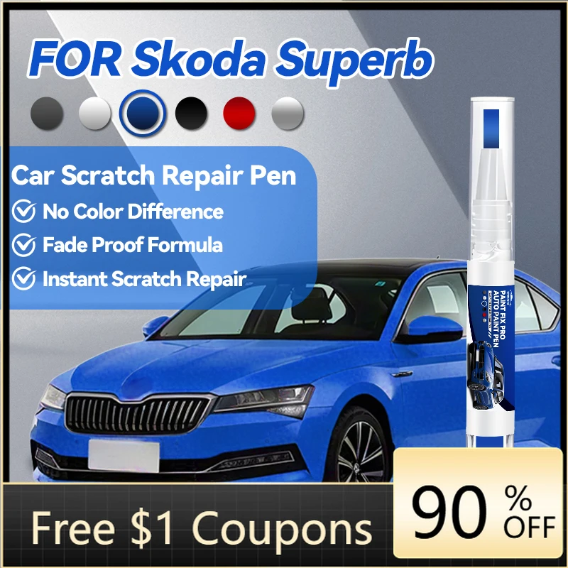 

Tool Car Accessories For Skoda Superb 2001-2025 3U 3T 3V Paint Repair Pen Touch Up Scratch Remover DIY Auto Accessories Black
