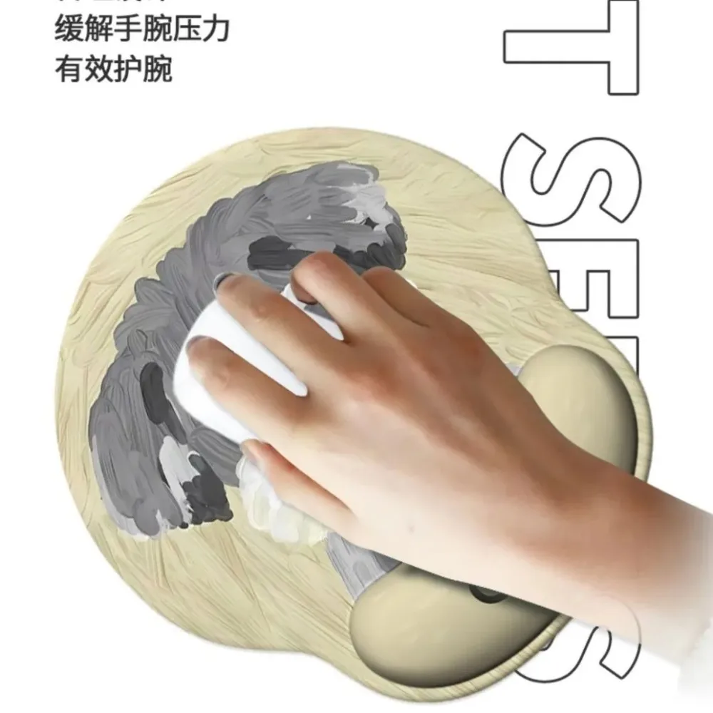 Tappetino per mouse simpatico cucciolo Tappetino per mouse antiscivolo in gomma naturale Lockedge Cartoon Dog Office Home Computer portatile Tappetino per mouse portatile piccolo