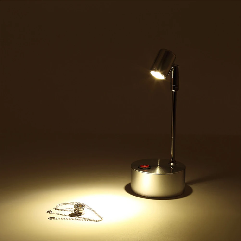 

Stylish LED Spotlight for Jewelry Cabinet Display Case Counter Lighting High Brightness Lamp Metal Stake Durability Safe Usage