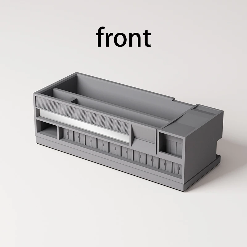 Cement Micro-Building Storage Box Simple Healing Desktop Pen Holder Ornaments Entrance Front Desk Display Gift