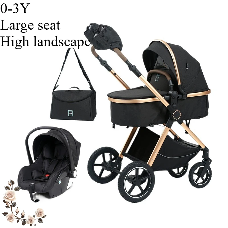 

Детская тележка с высоким пейзажем, детская прогулочная тележка с артефактом, портативная коляска