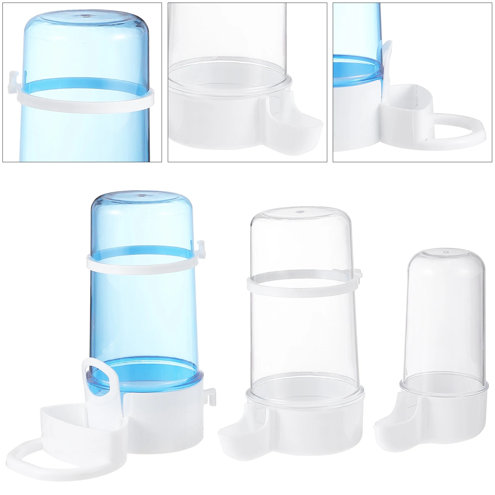 

3 Pcs Automatic Drinking Fountain R om Color Durable Bird Water Bowl Pet Supplies Parrot Canary Lark Small Birds Feeder Desk