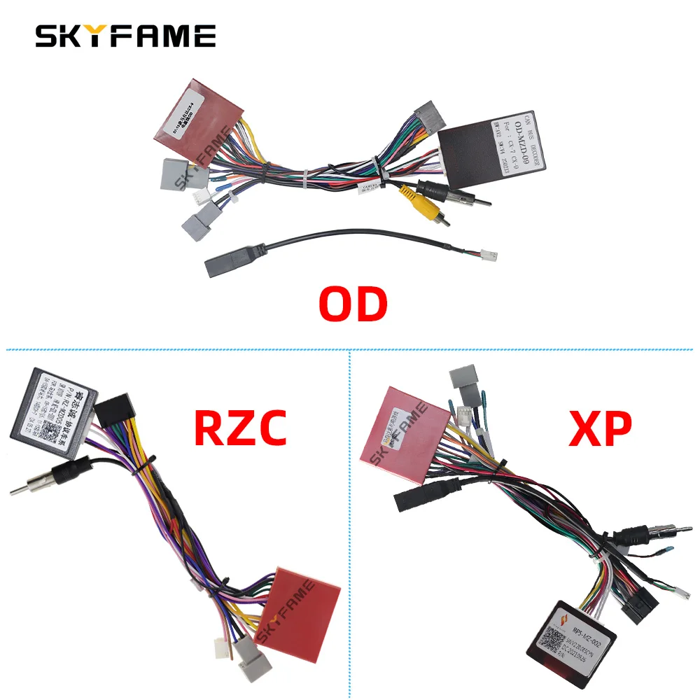 SKYFAME coche Android 16pin arnés de cableado Cable Canbus caja adaptador decodificador para Mazda 3/5/8/6 CX-7 CX-9 OD-MZD-09 RP5-MZ-002