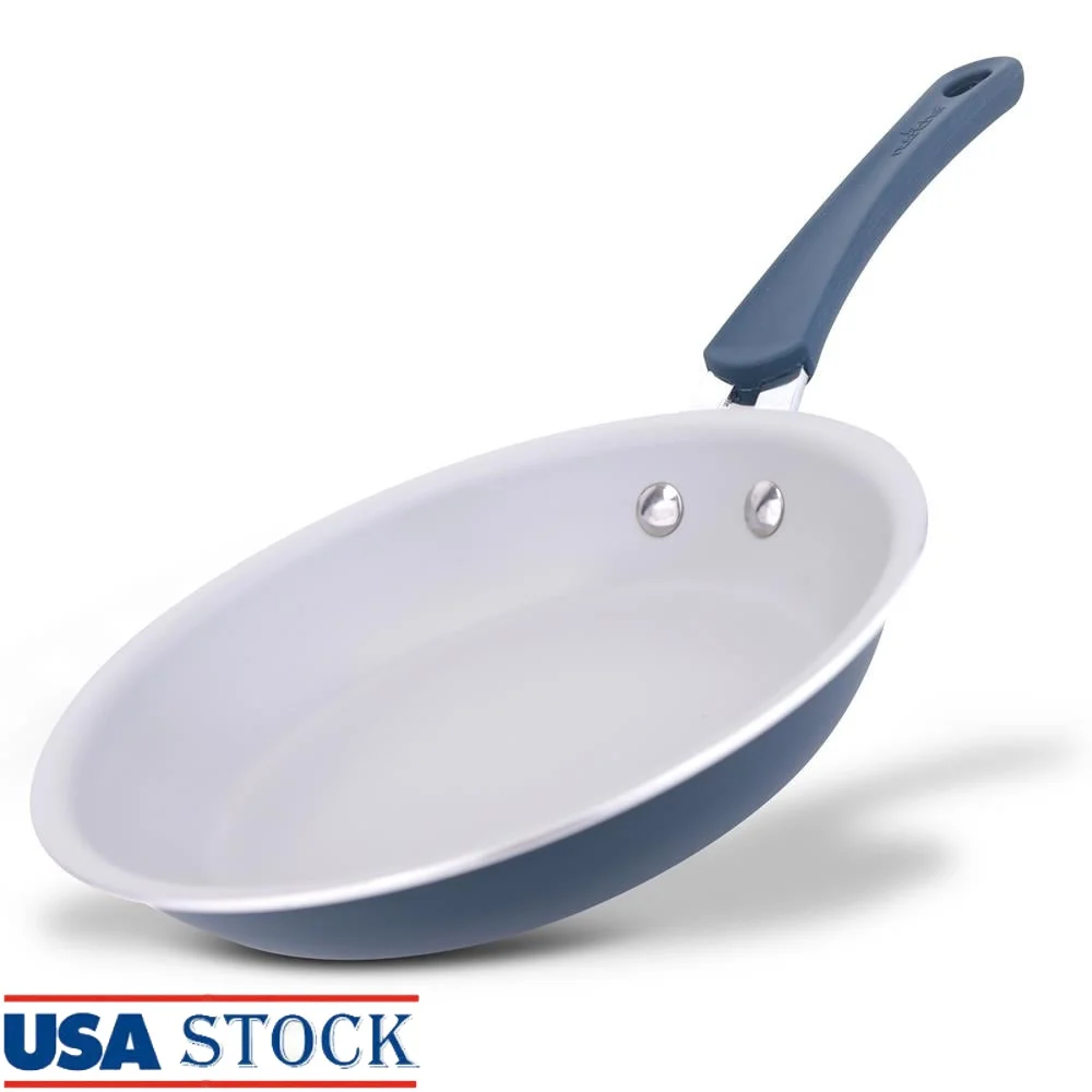 

8 Inch Non-Stick Frying Pan Durable Kitchen Cookware Heat Resistant Stain Resistant Easy Clean Oven Safe All Cooktops