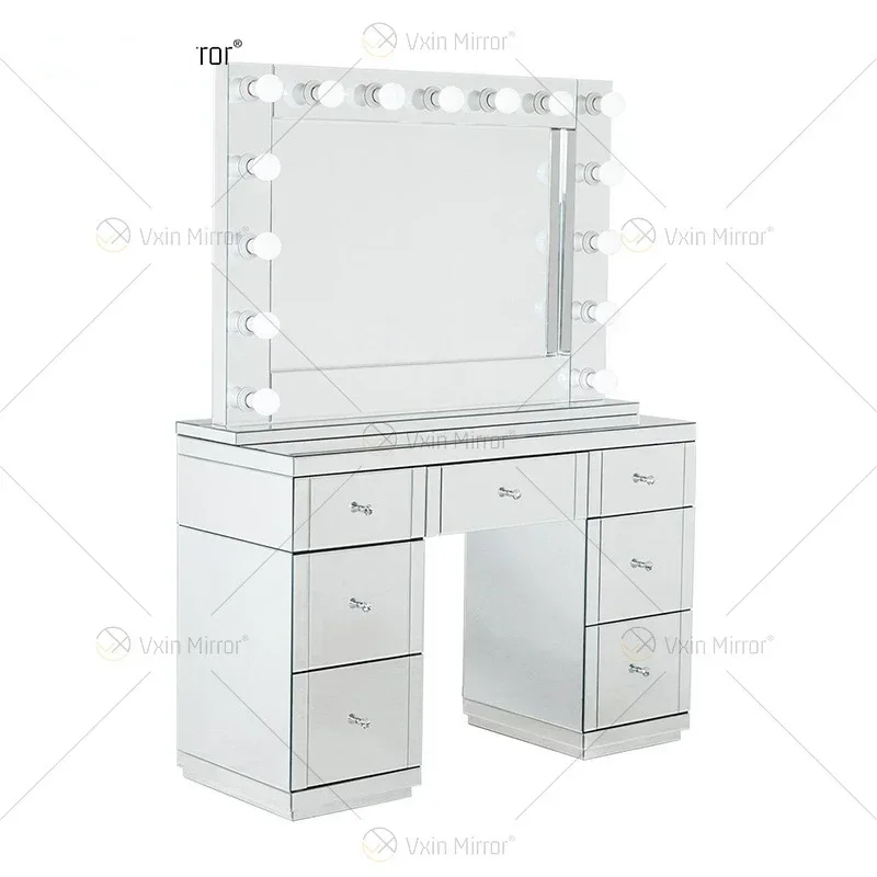 Luxurious, simple, minimalist mirror dresser household integrated closet wedding dress commercial photo studio dresser