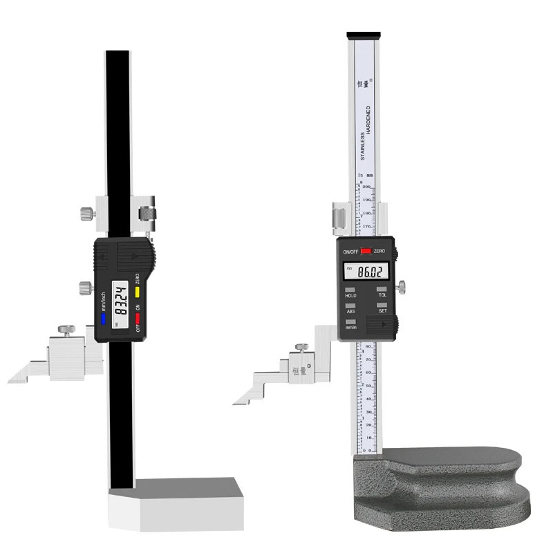 

Hengliang stainless steel altimeter height marking caliper stainless steel vernier height ruler electronic digital height ruler