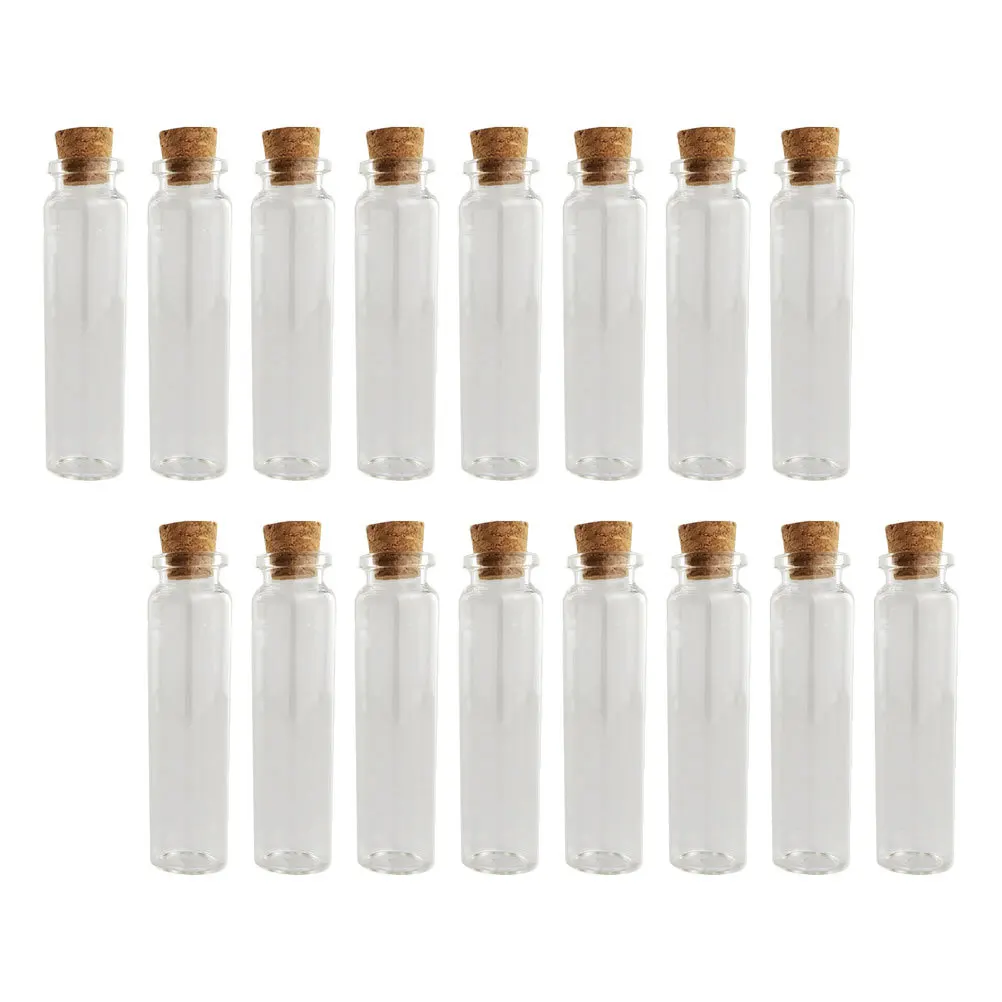 ขวดแก้วใสขนาดเล็ก 24 ชิ้น สำหรับเก็บผมและฟันน้ำนมของเด็ก พร้อมจุกไม้ก๊อก เหมาะสำหรับงาน DIY ตกแต่ง และเก็บข้อความอวยพร