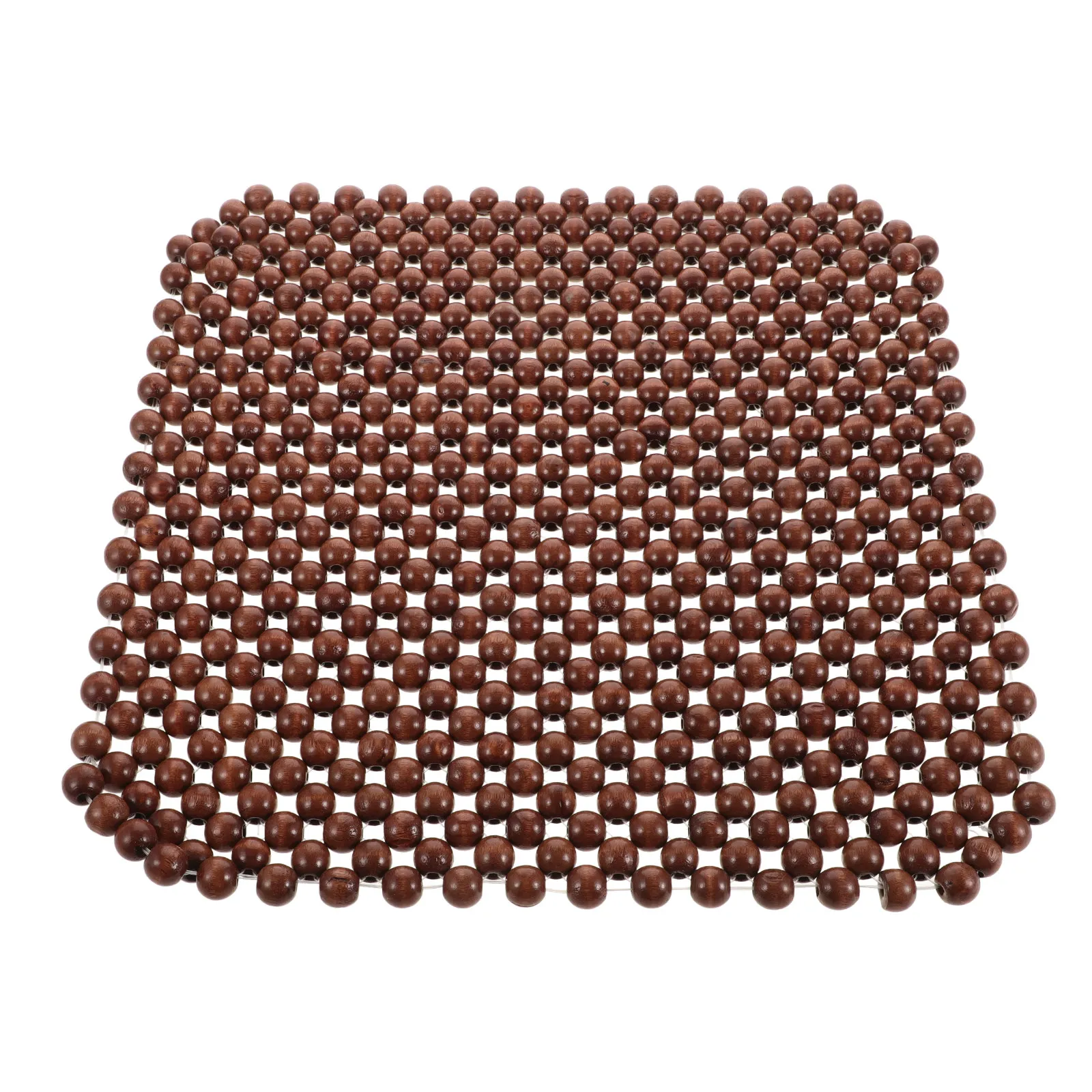 Car Seat Cushion Wooden Beads Square Shape Ergonomic Design Air Circulation for Driver Front Seat Cushion for Cars Trucks Suvs view 5