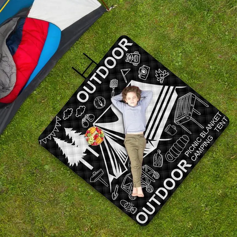 

Foldable Camping Aluminum Mat Foldable Outdoor Picnic Mat Light Compact Beach Blanket With Carry Strap For Hiking Trip Music