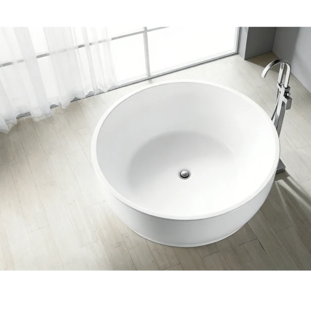 

Modern standing Acrylic Soaking Bathtub Whirlpool Massage Waterfall Faucet Hotel Villapromote sales