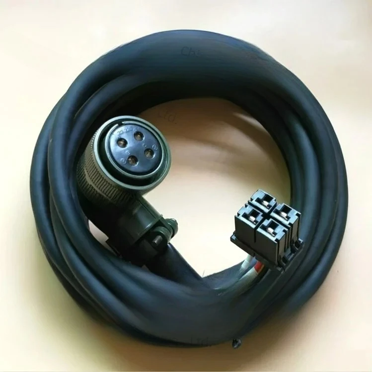 Suitable for Mitsubishi M70 servo motor power cord PWCE18-10S-5M 22-22S 4-pin plug power cord