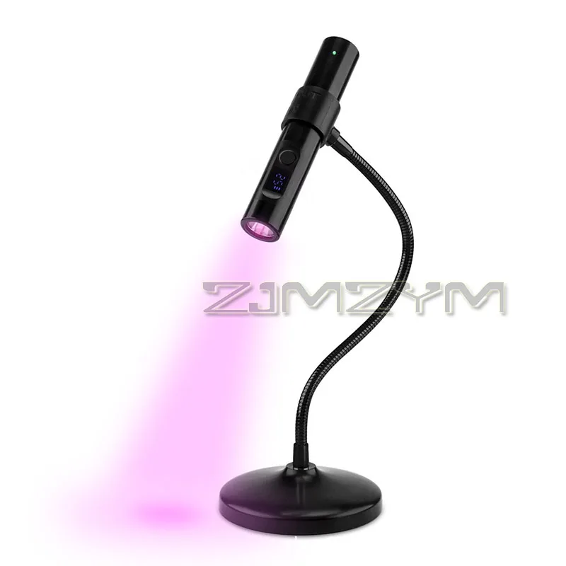 2In1 Manicure Lamp UV Flash Cure Red Light 30s 60s Timing Quick Drying Light Handheld Rechargeable LED Nail Lamp For Gel Varnish