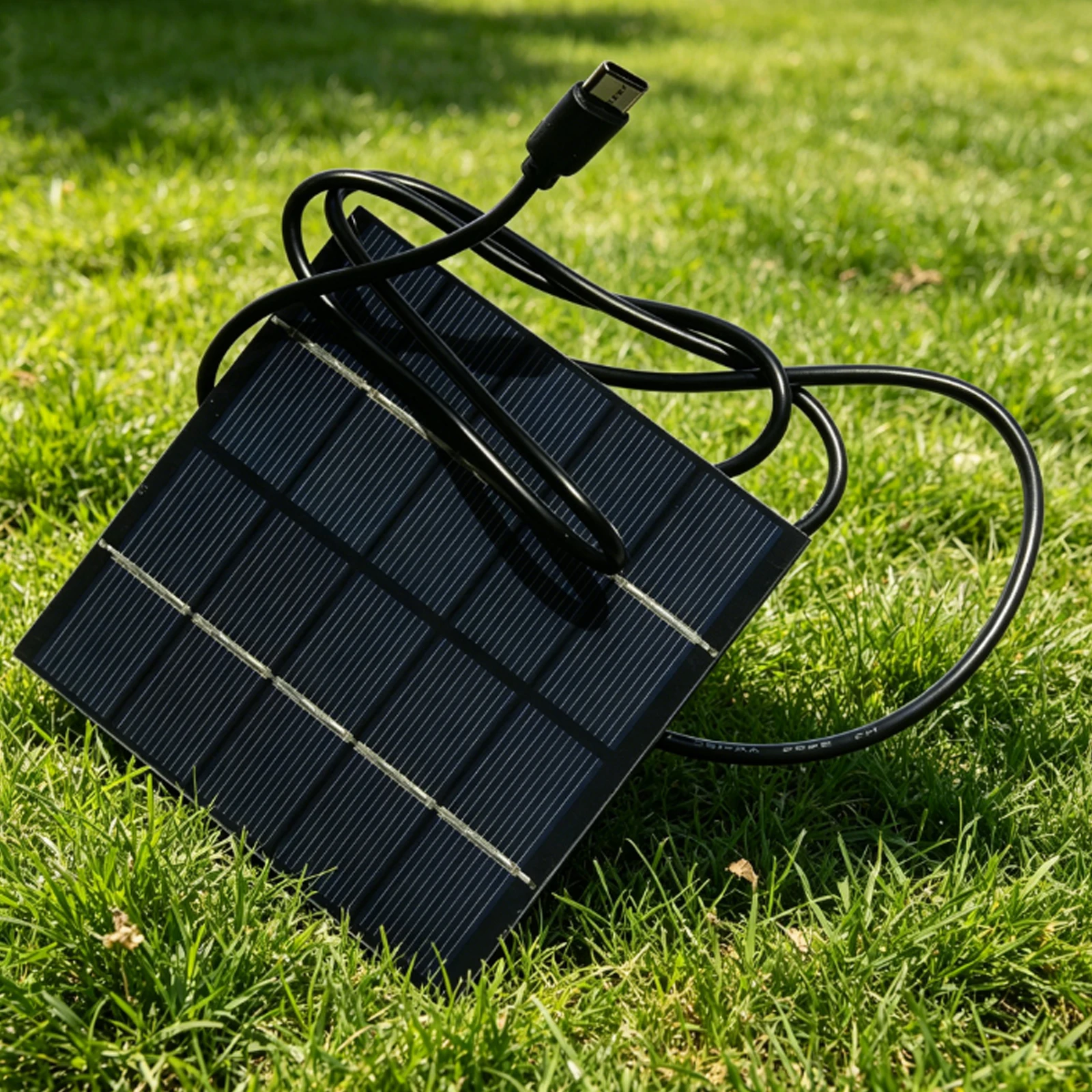 1.5W 5V Solar Charging Panel with 3.28FT USB Cable Portable Solar Panel Charger for Phones Power Banks for Camping Hiking