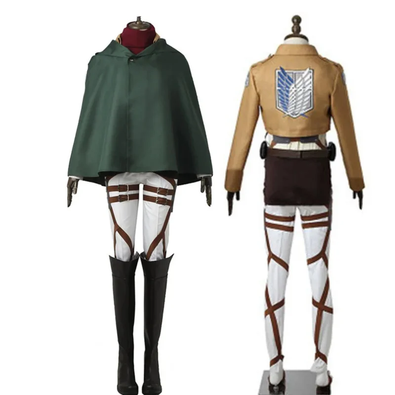 2025 New Attack on Titan Anime Costume Shingeki No Kyojin Suit Harness Outfits Recon Corps cinQAQ1