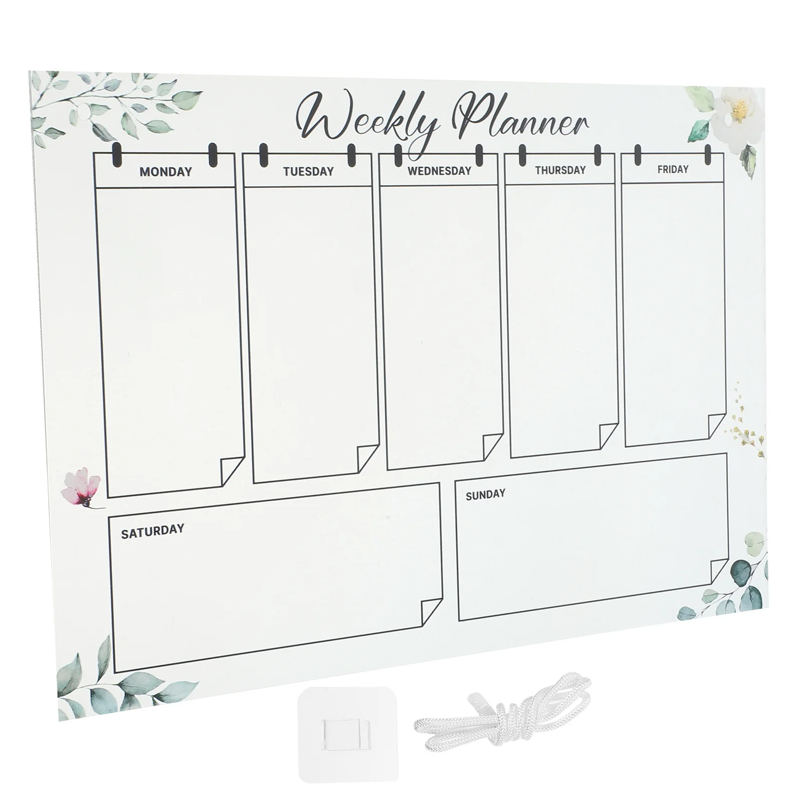 

1 комплект, 1 комплект, еженедельный прозрачный акриловый настенный календарь, многоразовая подвесная доска для сухого стирания для домашнего офиса, школы, планировщика расписания, студентов