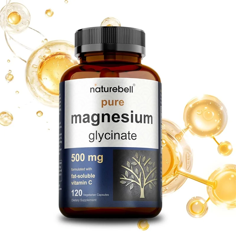 

Magnesium Glycinate Capsules - Supports Nerve Function, Joint Health & Relaxation, Muscle Recovery, Improves Digestion