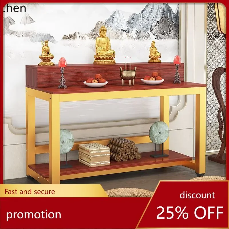 r5.21 Guanyin God of Wealth Home Offering Table  Shrine Simple Tribute   Incense  Incense Table, Offering Table