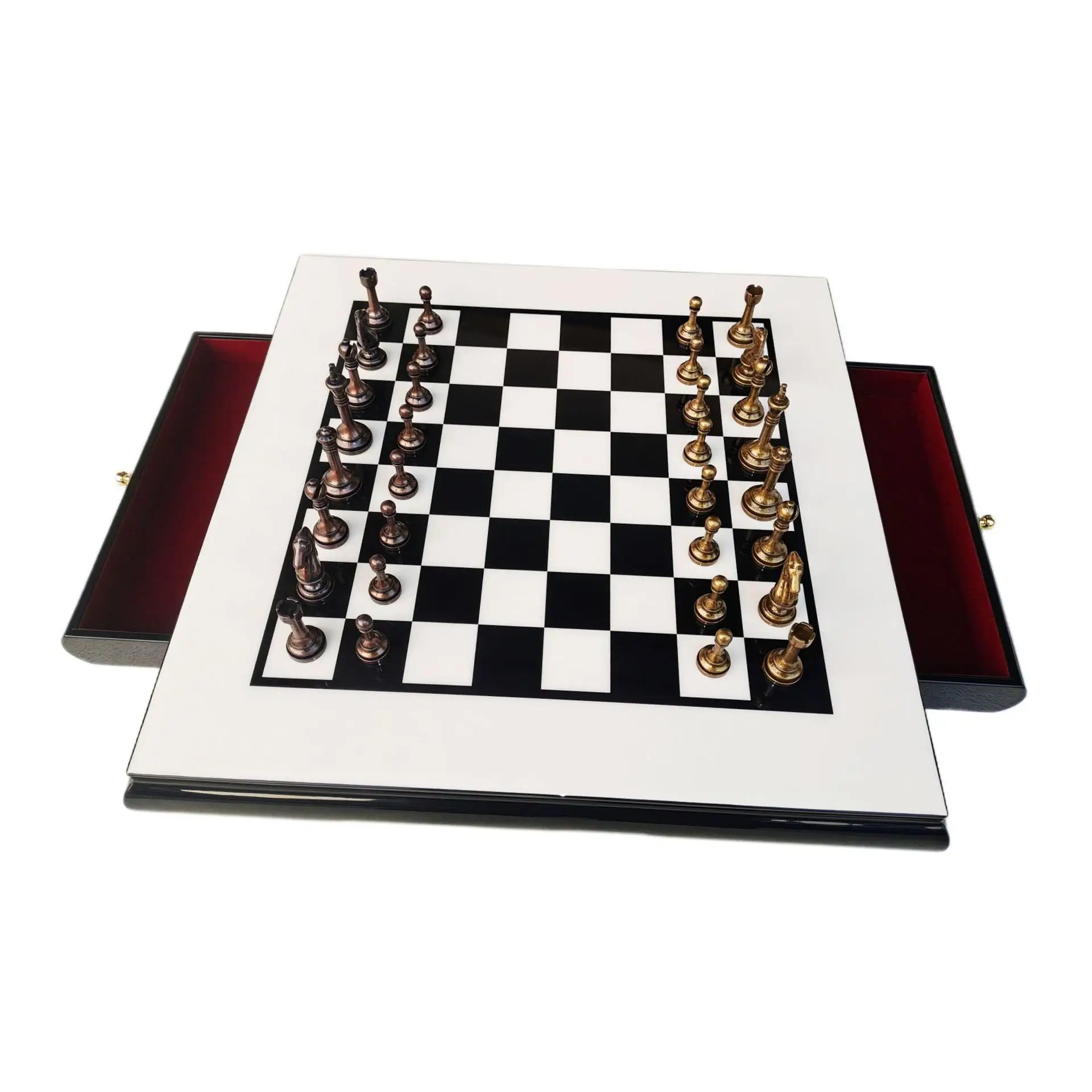 Chess Board Set, Outdoor Travel Chess Game, Two Player Portable Board Game Set for Indoor Camping Kids