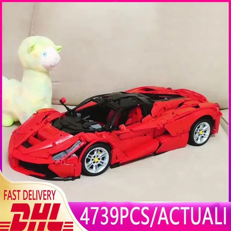 

HOT C61505 High Tech Viva Hypercar Racing Car Butterfly Door Static Moc 4739PCS Building Blocks Bricks Model Kids Birthday Toys