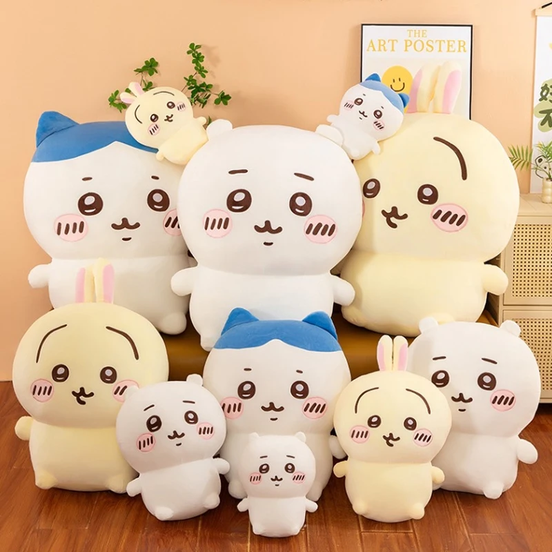 30-80cm チイカワぬいぐるみ 大きめ かわいいウサギ ハチワレ 漫画アニメぬいぐるみ アニメ誕生日枕 ソファギフト 子供向け クリスマスプレゼント
