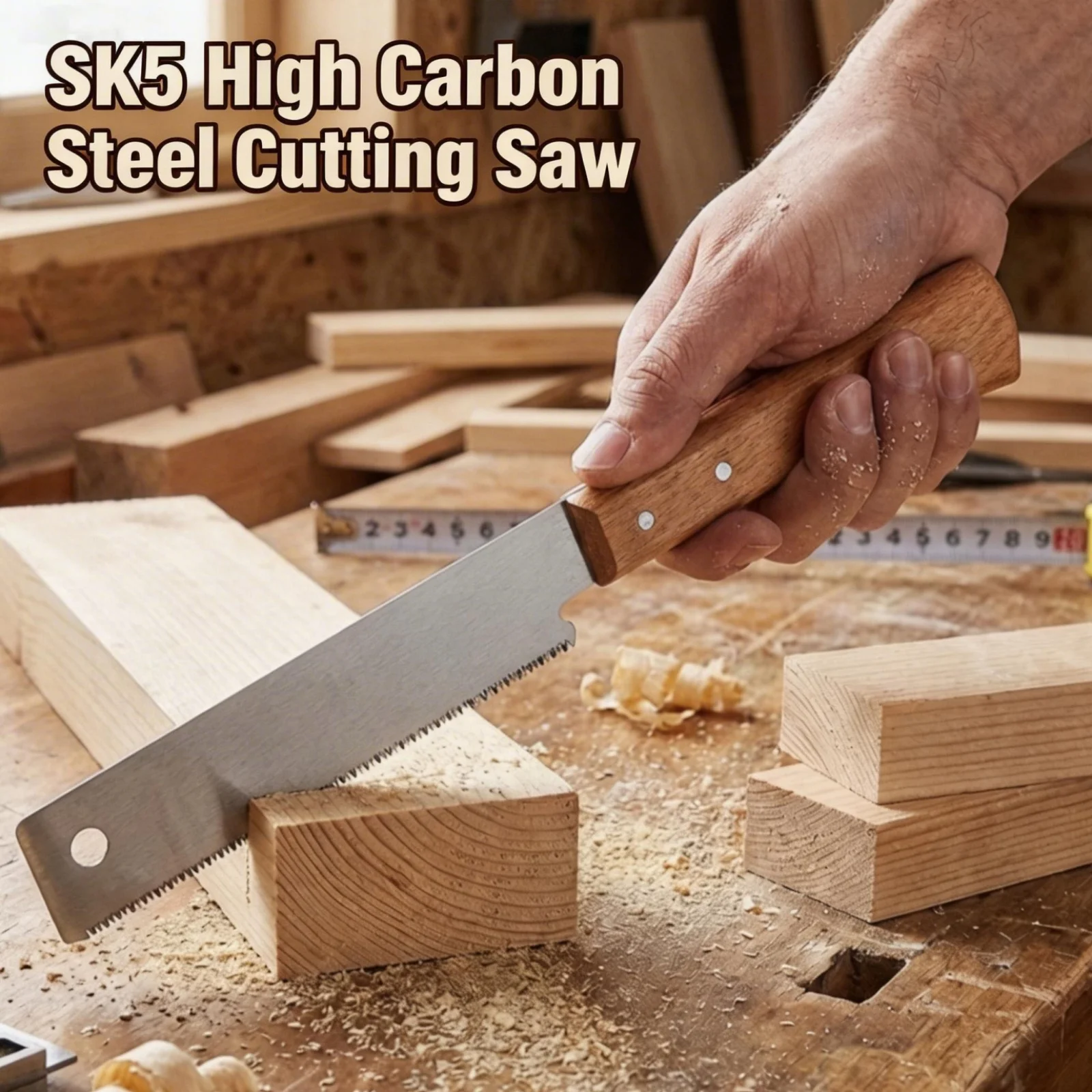 Japanese Hand Saw 12in Flush Cut Saw Stainless Steel Pull Saw Handle Teeth Handheld Trim Saw Woodworking Flush Cutting Trim Tool
