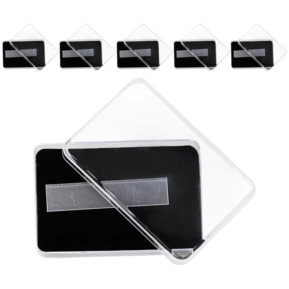 

Clear Press On Storage Box Empty Plastic Nail Tips Organizer Case Display Stands Glue Double Sided Tape For False Nails