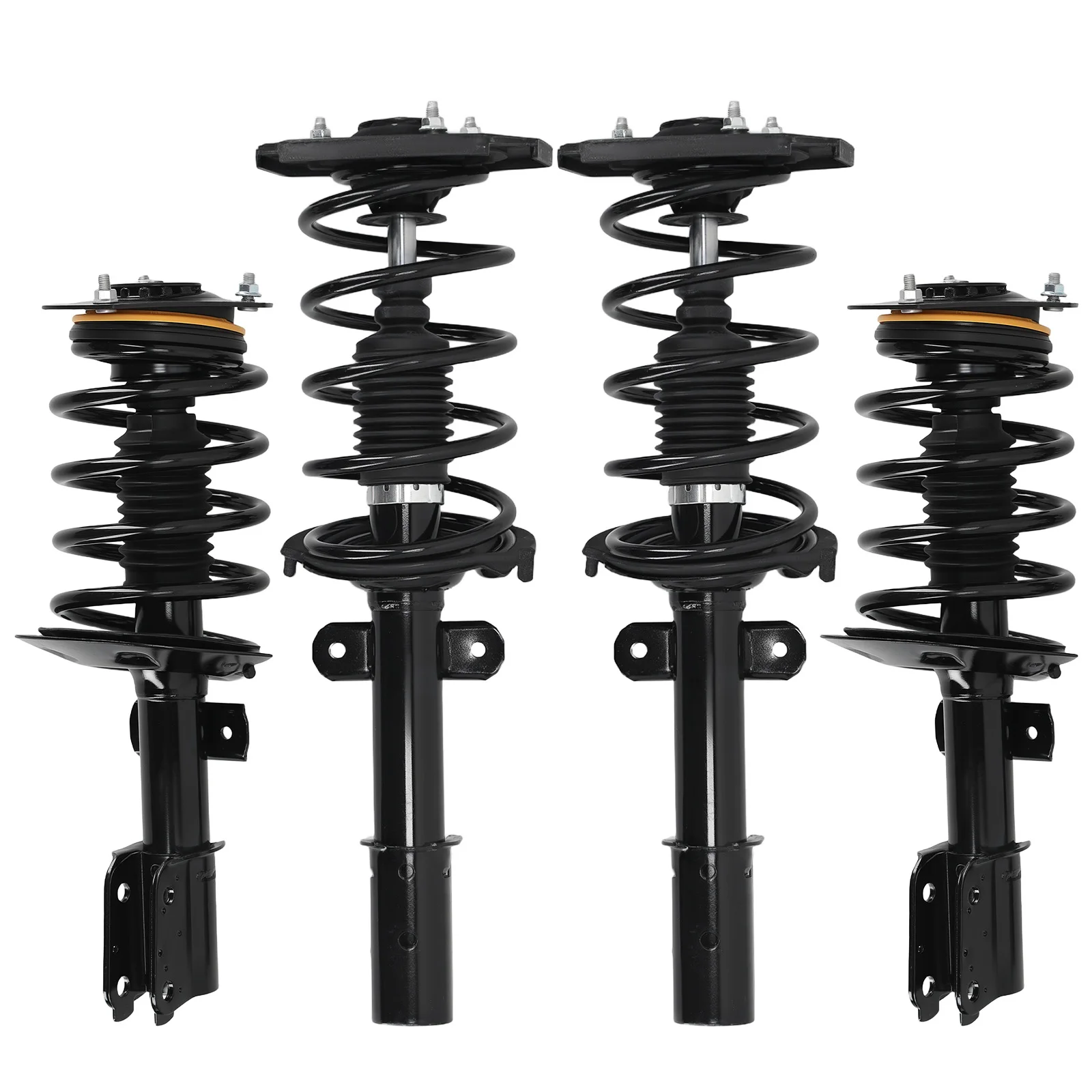 MaXpeedingrods New 4pcs Suspension Front Rear Complete Shocks Struts Coil Spring for Pontiac Grand Prix 2004-2008 STREET Use