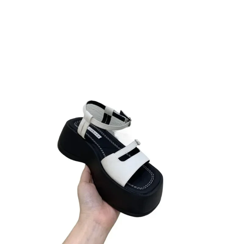 Platform Sandals Women Wear Fashion Korean Version To Match The Platform Shoes Korean Version Simple Buckle Sandals