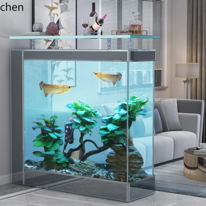 

DSA screen entrance partition cabinet ecological ultra-white cylinder glass bottom filter living room medium floor simple modern