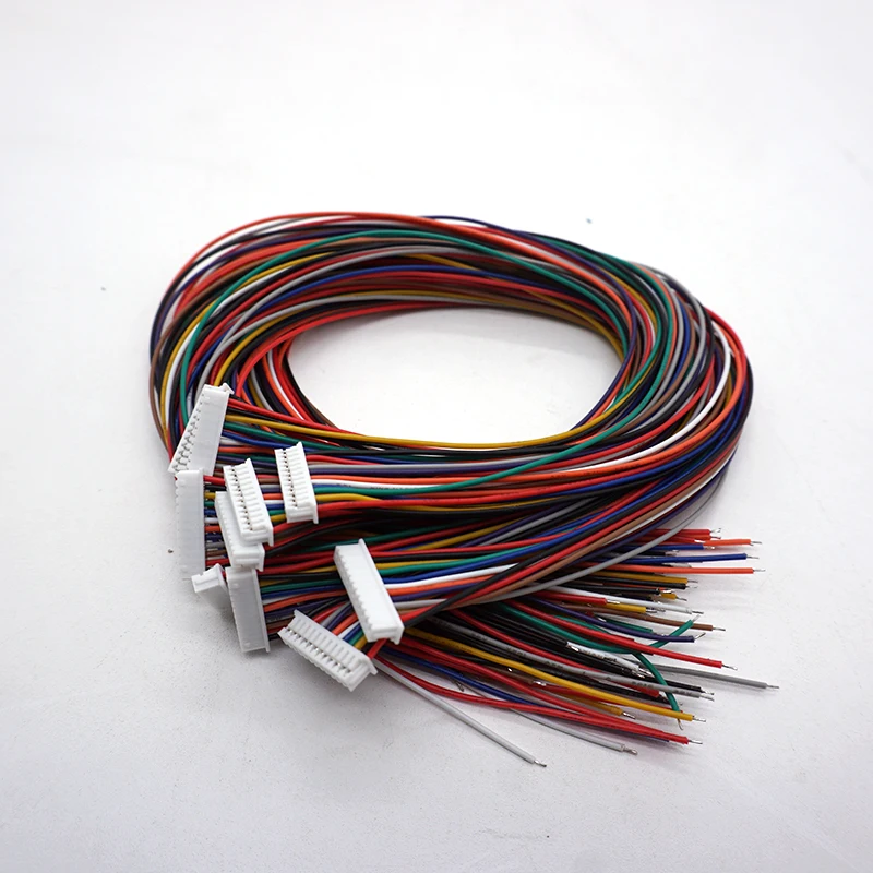 100pairs  JST1.25  12 Pin Pitch 1.25mm Connector Plug Wire Cable 20cm Length 28AWG