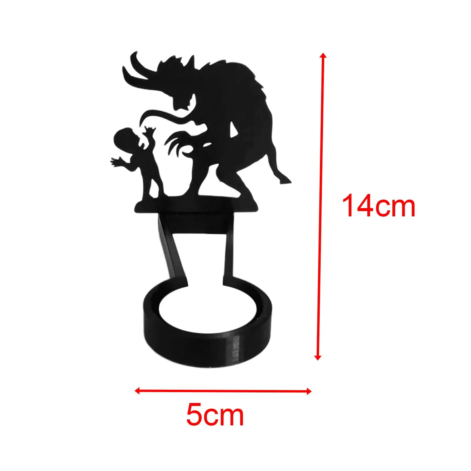 Gothic Halloween Candle Holder Stainless Steel Silhouette Tealight Stand for Farmhouse Table Centerpiece Creative Art Craft Gift