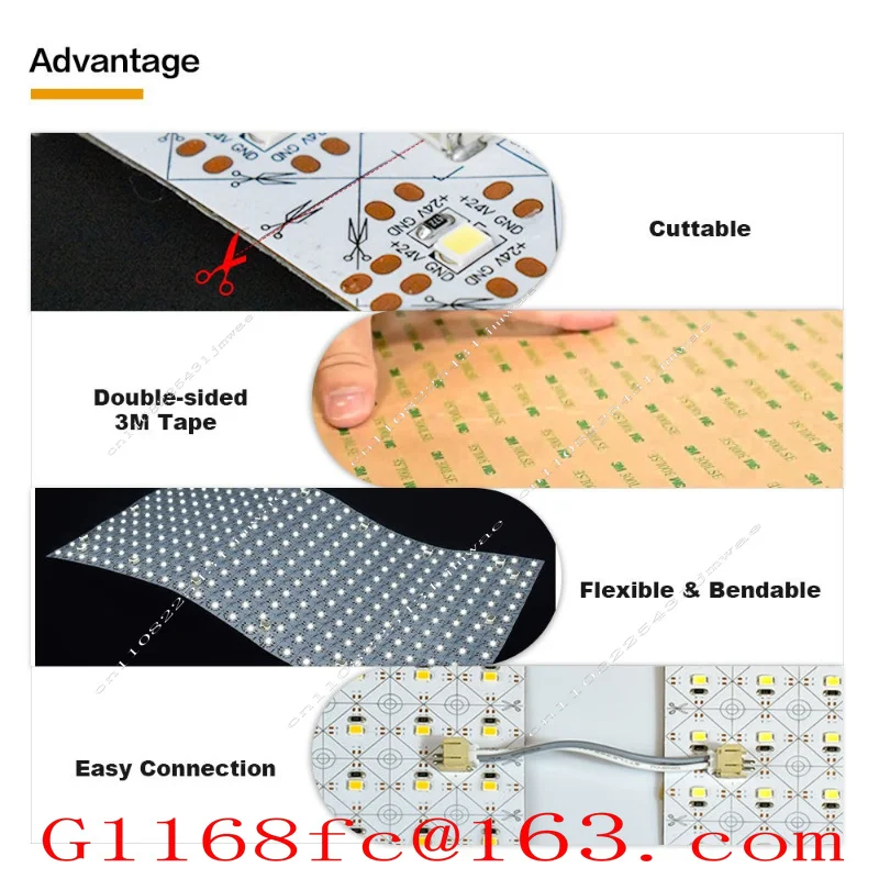 3000k-6000k Design DC24V Dimmable RGBW Wireless Backlit Slate Paper Thin LED Board Light Aluminum PC IP44 Can Cut 490 * 245mm