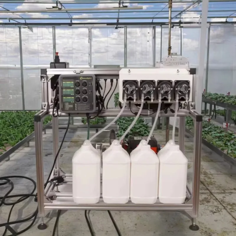 Intelligent Mobile Water Fert ilizer Machine Multi-Nozzle Slide Rail Water Soluble Liquid Production Line Pump Core Component