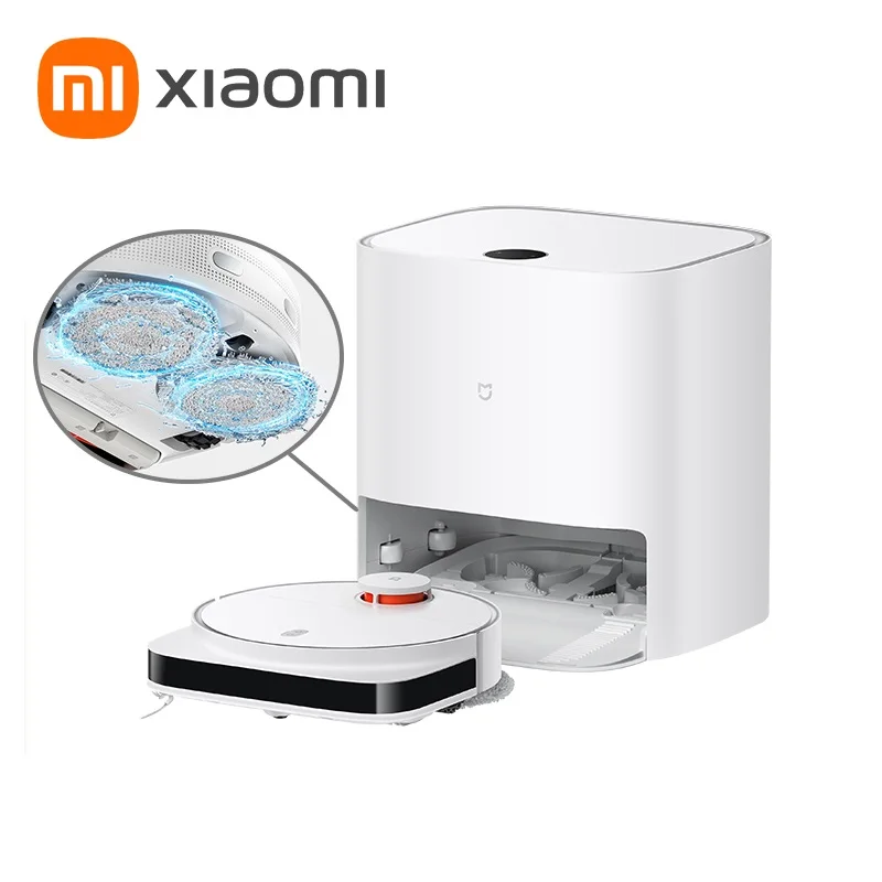 

2023 Xiaomi Mijia Robot Vacuüm Mop Pro Zelfreinigende Home Vegen 3000Pa Cyclone Zuigkracht Roterende Druk Wassen Dweilen Smart