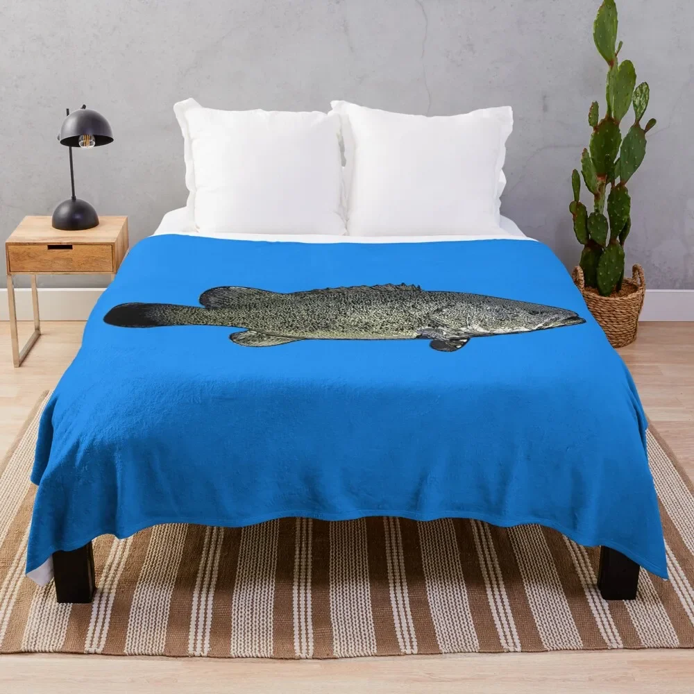 

Murray Cod Black Alternate Design Throw Blanket Luxury St Soft Big Blankets Sofas Of Decoration Plush Blankets