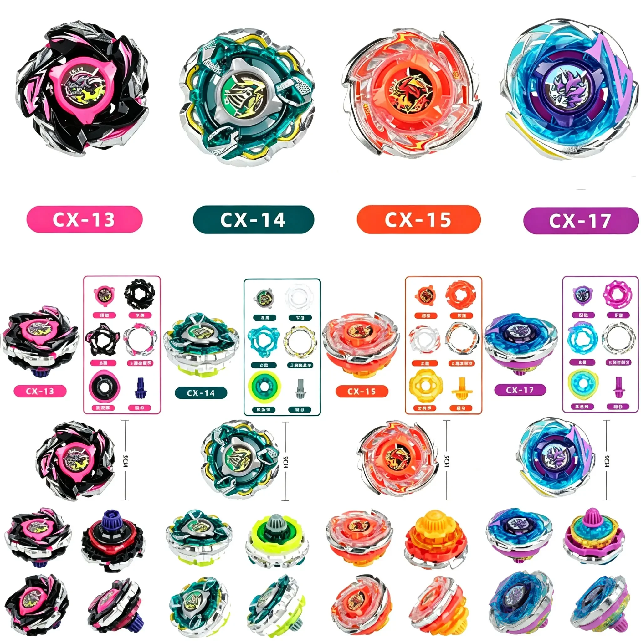 Spinning Top Gyro CX Series CX-15 Ragna Rage FE4-55Y CX17 CX13 CX14 CX11 CX00 CX09 BX49 Christmas Gifts For Boys And Girls