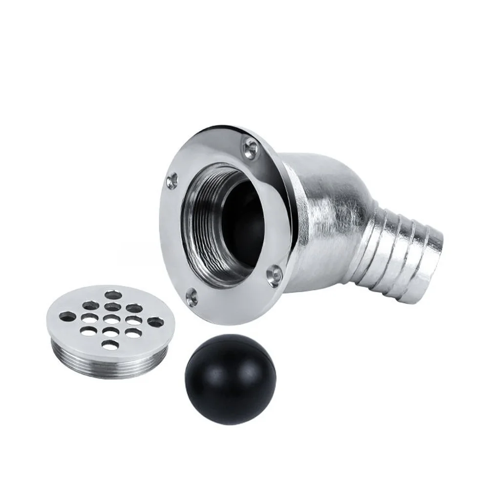 

1pcs Boat Floor Drain Deck Water Drain Scupper Elbow 316 Stainless Steel Yacht Boat Accessories
