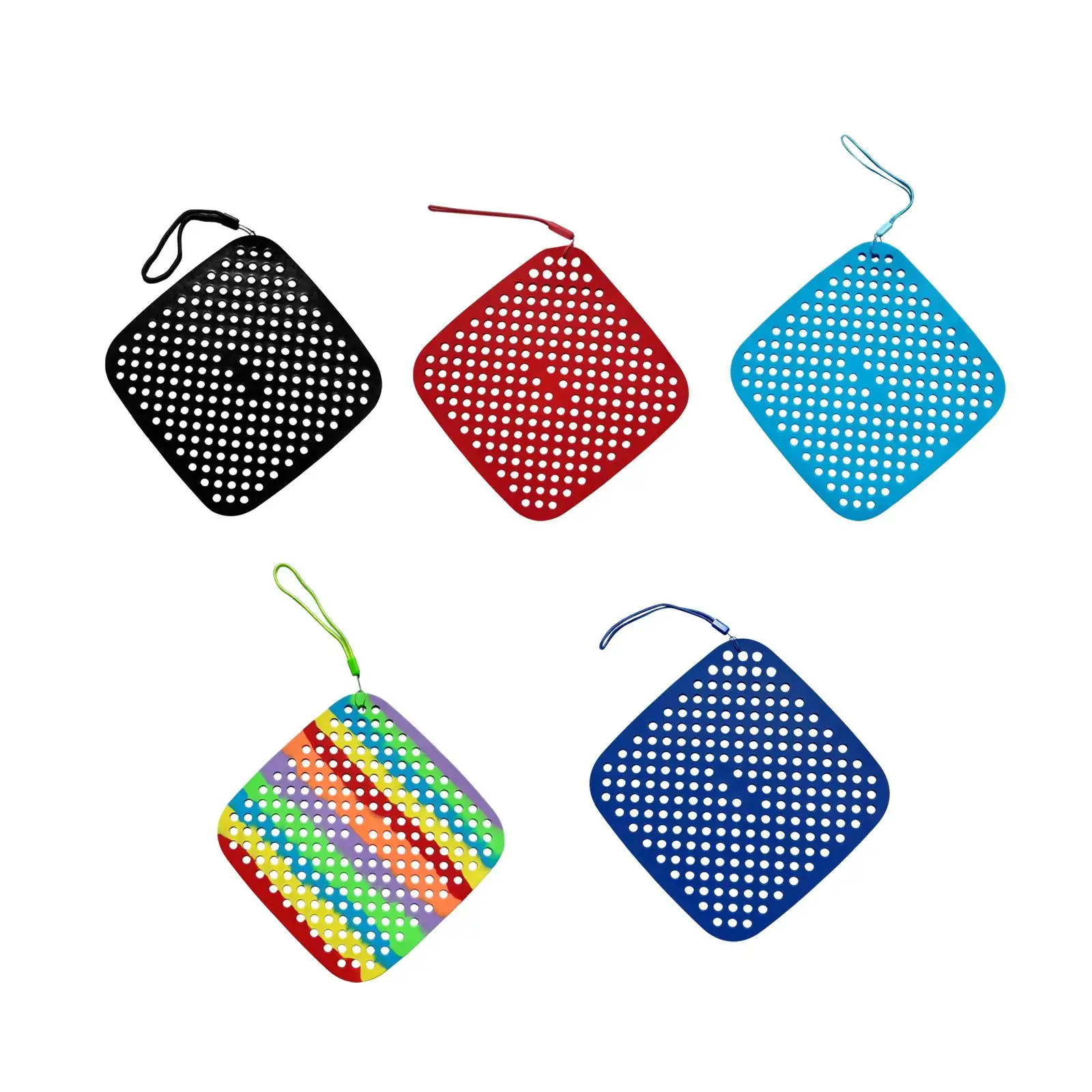 Portable Shoe Charm Organizer for Women Girls Travel Storage Bag with 194 Holes Durable PVC Display Holder