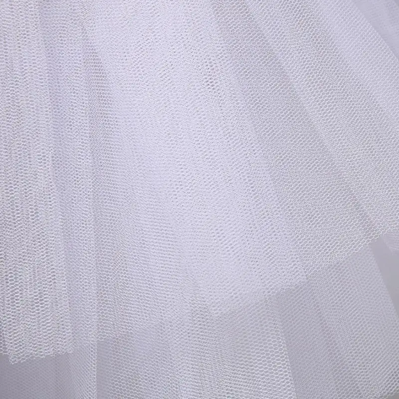 P88A Women Girls Solid Color Ballet Tulle Short Crinoline Petticoat Multi Layered Bal