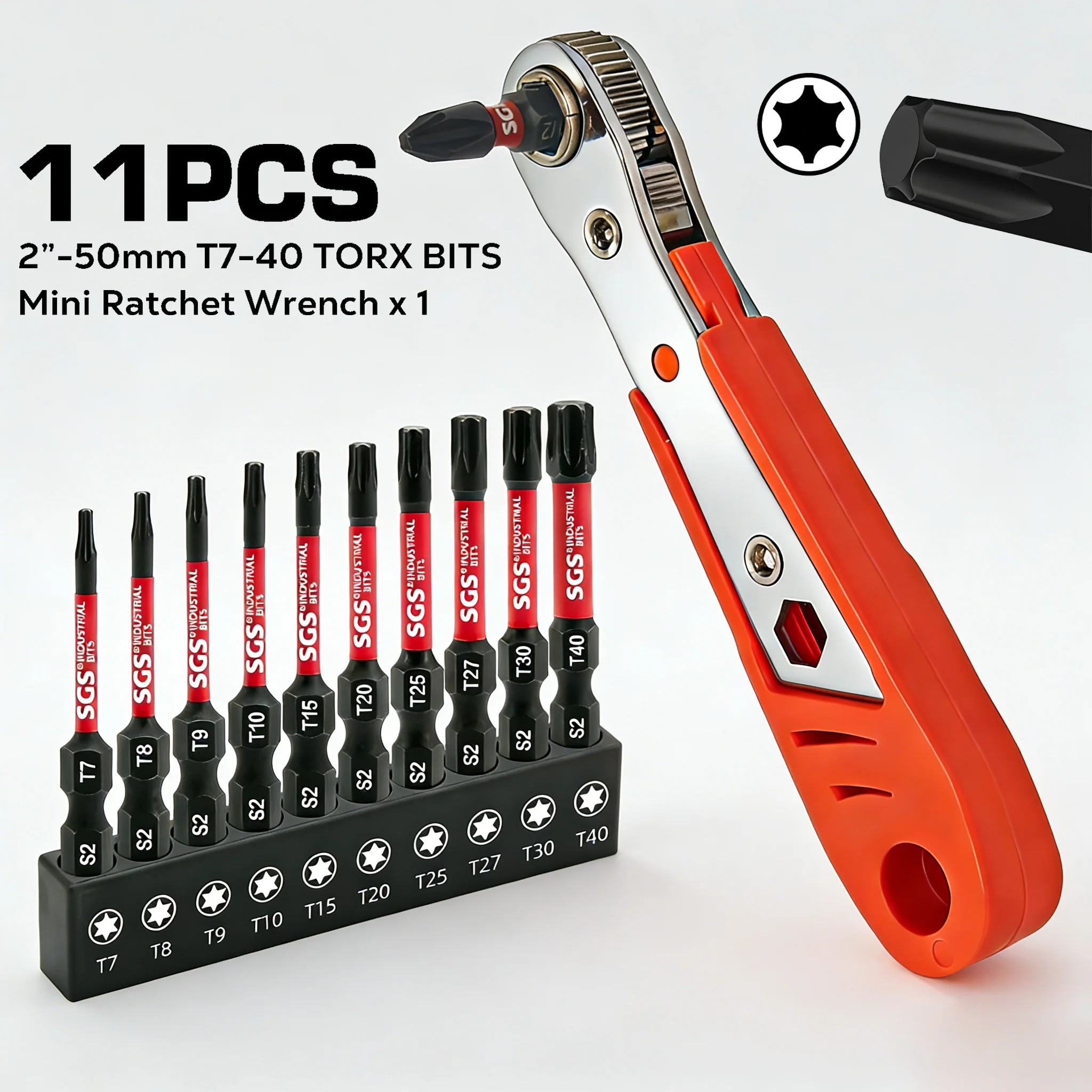 11-Piece S2 Steel I…