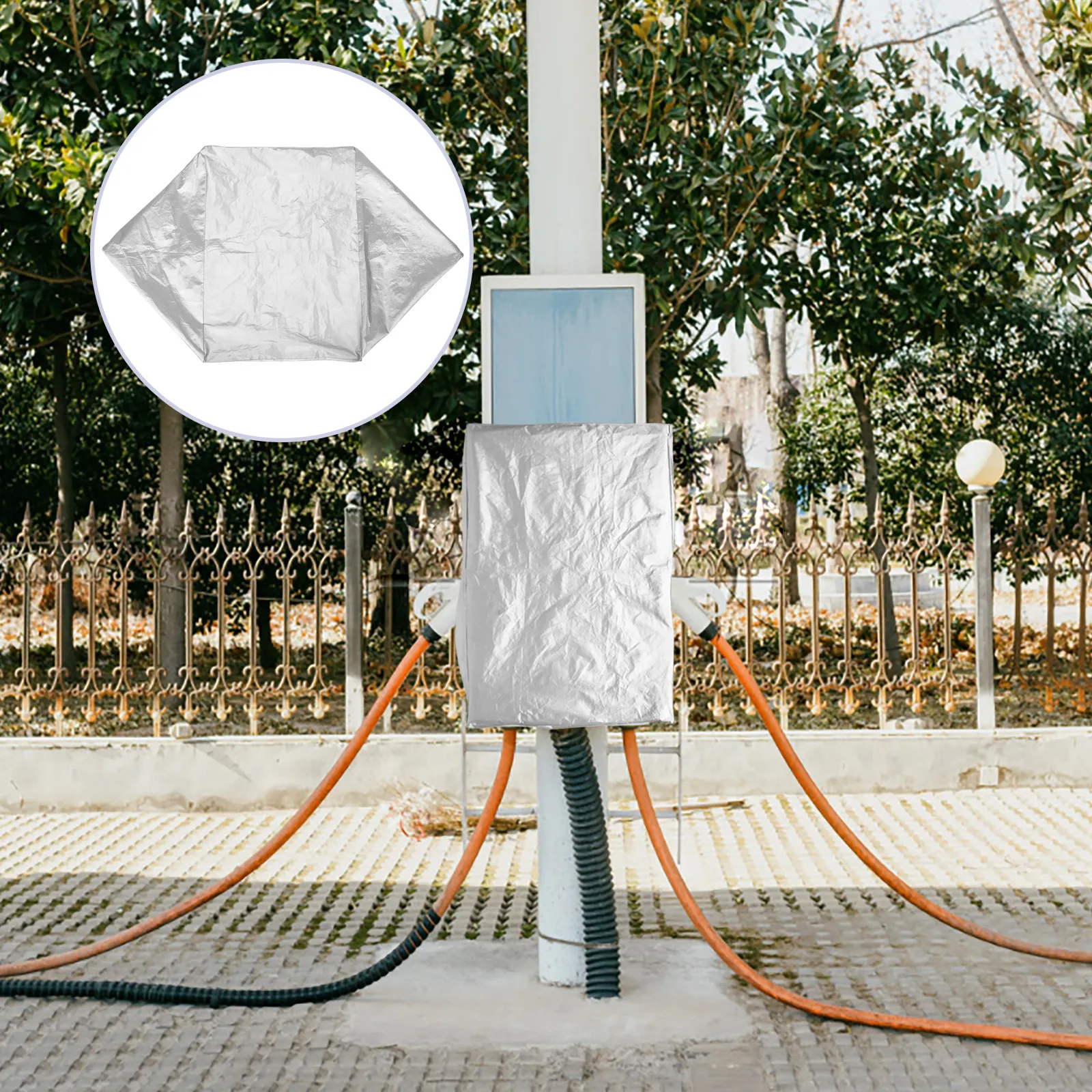 Charging Pile Rain Cover Waterproof Outdoor Ev Charging Station Protector Uv Resistant Wear Resistant Snow Accumulation