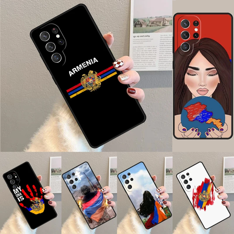 Armenia Armenian Flag Phone Case for Samsung Galaxy note 10 pro S26 Ultra S23 S24 FE S25 S21 S22 PLUS shockproof Cove