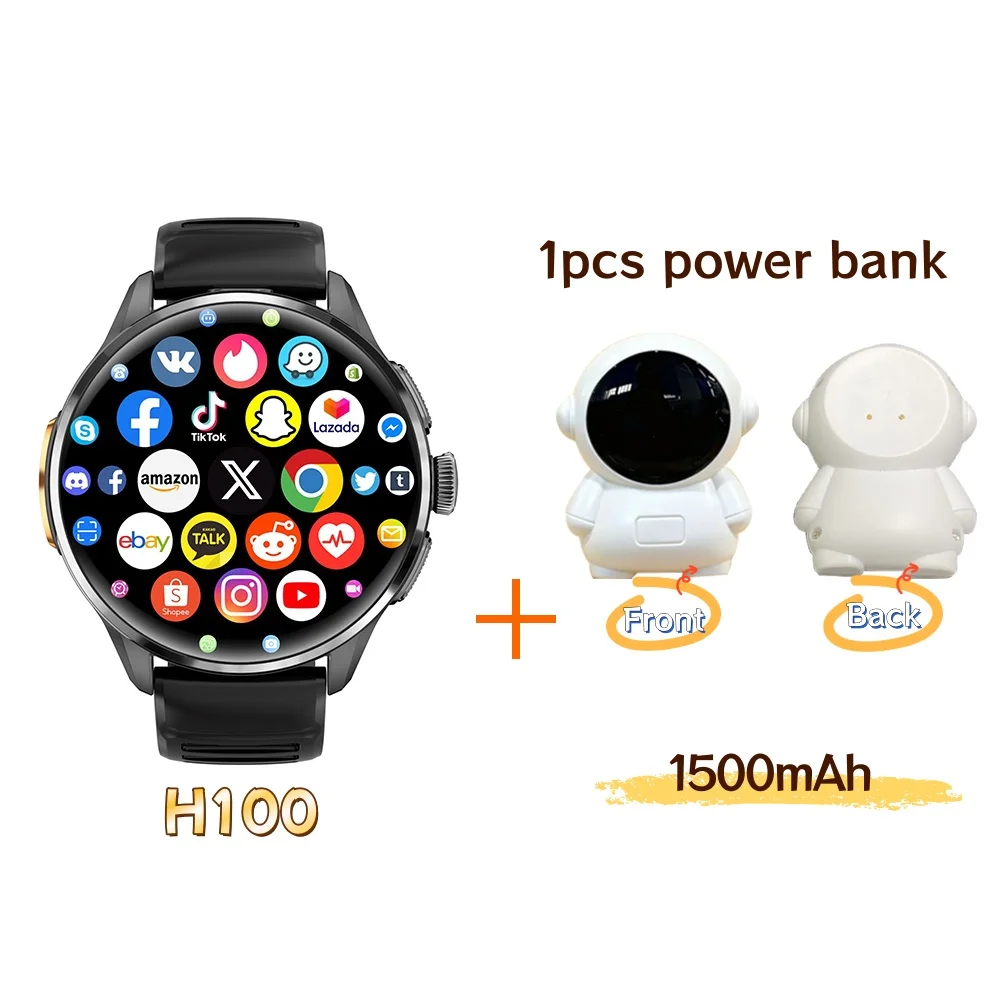 Men's Android Smart Watch with 4G Network and Dual Camera