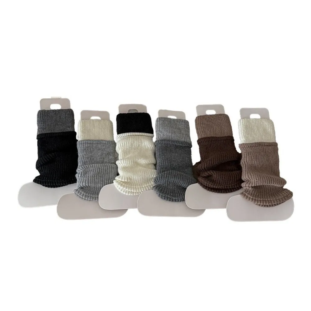 

Новые утолщенные гетры в стиле Лолиты, вязаные носки до середины икры, чехлы для ботинок в стиле Харадзюку, подарок