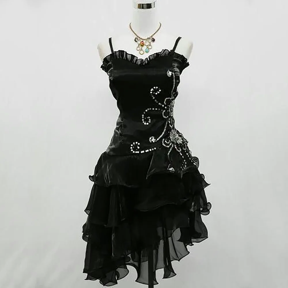 Sexy Evening Dresses Sleeveless Short Cocktal Dress 2026 Beading Tiered Organza Graduation Party Gown Women's Night Gala Dress