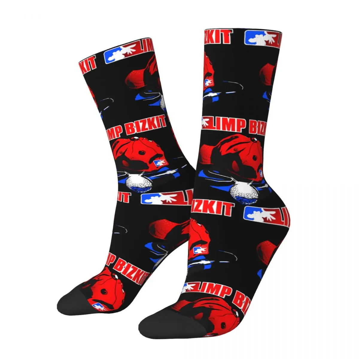 Stylish Men's Socks Vintage Harajuku Limp Bizkit Street Style Novelty Pattern Crew Sock