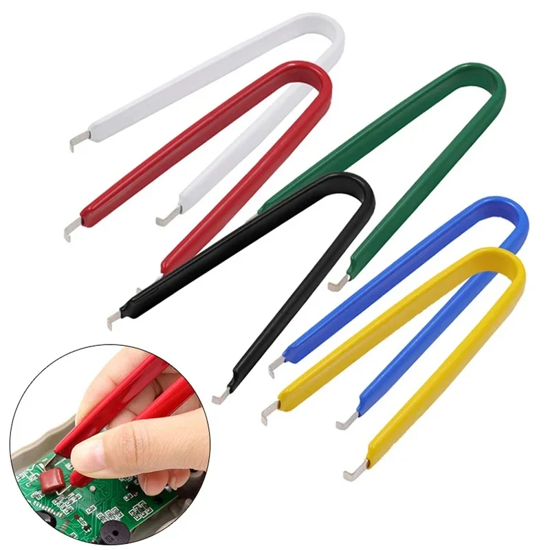 IC Extractor U Type Tweezers Mobile Phone Repair Tool Chip Electronic Component Parts Extraction Removal Puller Maintenance Tool